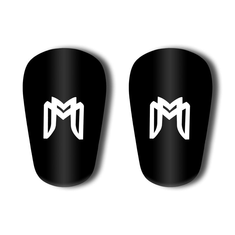 Mini Shin Guards for Soccer - MediCaptain MiniGuards Black, 3.9 x 2.4 in
