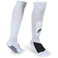 MediCaptain Ultimate Soccer Sock with Built-In Shin Guard, Metatarsal Pad, Anti-Slip Grip (L) - White