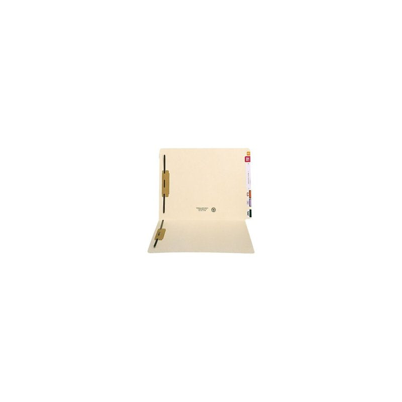 Heavy-Duty Manila End Tab Fastener Folders - 50 Pack for Office Filing
