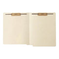 Heavy-Duty Manila End Tab File Folders with Fasteners - Letter Size, 50 Pack