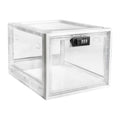 Lockable Medication Storage Box with Combination Lock and Ventilation - Large Plastic Organizer