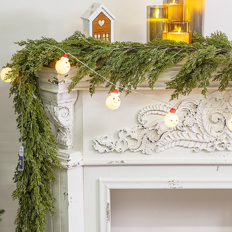 5.9Ft Artificial Christmas Garland with Pine Greenery for Holiday Decor