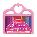 Melissa & Doug Princess Crayon Set - 12 Color Kids Drawing Toys
