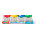 Spill-Proof Paint Cups Set - 4 Dishwasher-Safe Art Storage Containers
