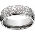 Men's 8mm Celtic Titanium Ring with Comfort Fit - Hypoallergenic & Wear-Resistant