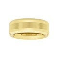 Men's Tungsten Beveled Satin Center Ring Wedding Band