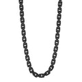 Men's Stainless Steel H-Link Chain Necklace 24 Inch - Modern Jewelry