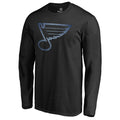 Men's Black St. Louis Blues Hockey Long Sleeve T-Shirt - Team Spirit