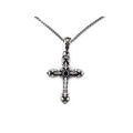 Men's Celtic Cross Stainless Steel Pendant 24 Inch Chain Gothic Jewelry