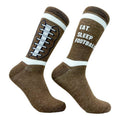 Men's Football Socks 4-Pack - Funny Pigskin & Game Day Designs - Crew Socks