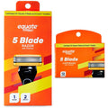 Men's 5 Blade Razor with Trimmer Refill Bundle - Close Shave & Grooming