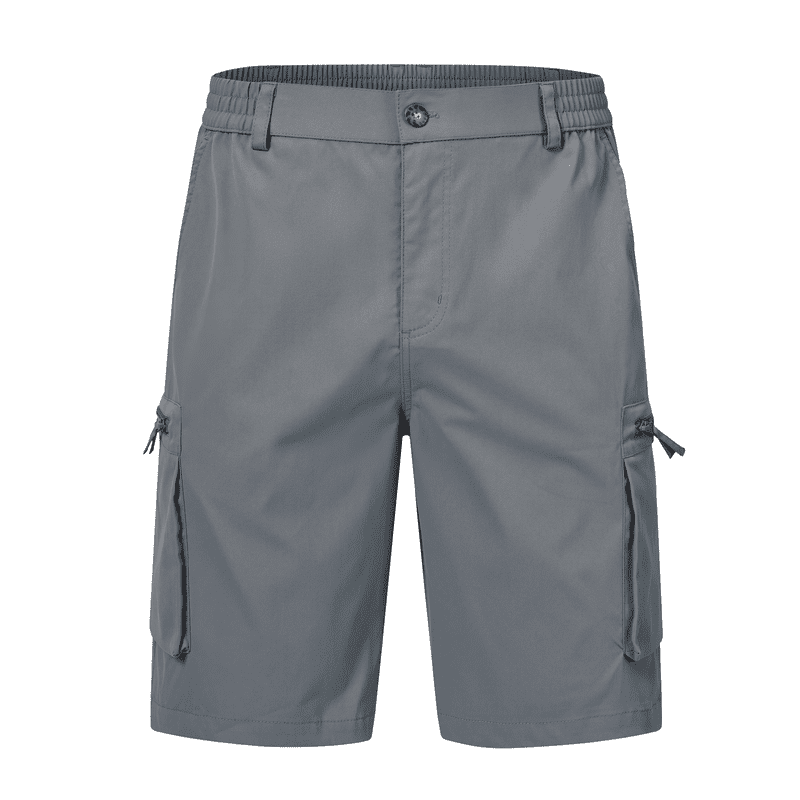 Men's Hiking Cargo Shorts with Multi-Pocket Design for Outdoor Travel and Casual Wear