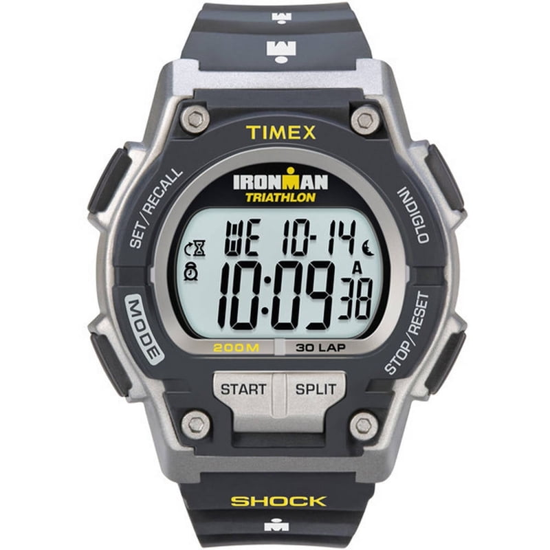 Men's Shock-Resistant Ironman Endure 30 Full-Size Sports Watch, Black Resin Strap