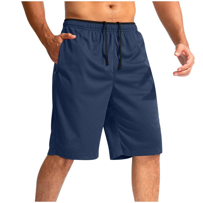 Men's Lightweight Basketball Shorts with Pockets - Quick Dry Gym & Athletic Pants