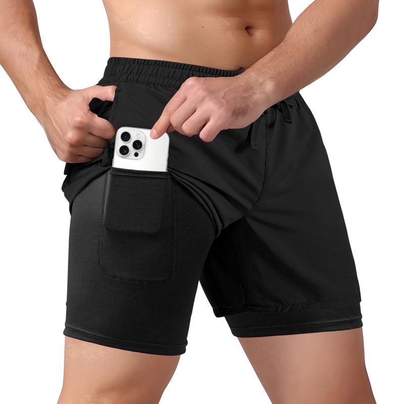 Men's Athletic Shorts with Liner - 7-Inch Inseam, Quick-Dry, Supportive Workout Gear