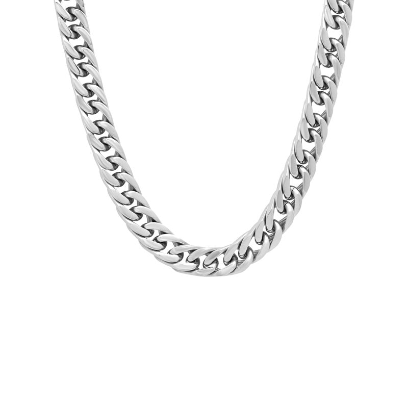 Men's Stainless Steel 22-Inch Curb Chain Necklace - Durable & Tarnish-Resistant