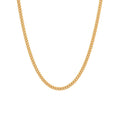 Men's 24-Inch Gold-Tone Stainless Steel Curb Chain Necklace - Hypoallergenic & Tarnish-Resistant
