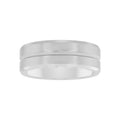 Men's Tungsten Grooved Comfort Fit Wedding Band - 8MM Men's Ring