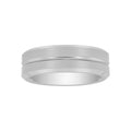 Men's Tungsten 8MM Grooved Comfort Fit Wedding Band - Men's Ring