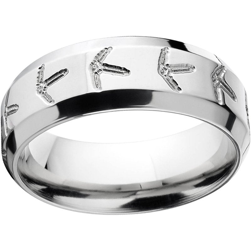 Men's Stainless Steel Wedding Band 8mm Comfort Fit Durable Ring