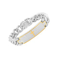 Men's Two-Tone Stainless Steel Lord's Prayer ID Bracelet - Durable Jewelry