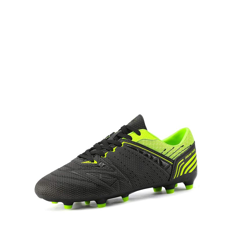 Dream Pairs Mens Soccer Cleats Football Shoes Black Neon Green, Size varies