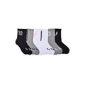 Messi Boys 6-Pack Crew Socks - Size S-L, Black Grey White (Variation: M)