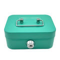 Mini Metal Cash Box with Lock and Handle - Coin & Money Organizer for Kids