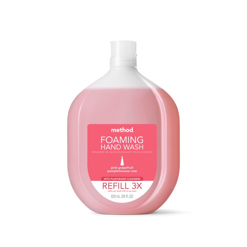 Method Foaming Hand Soap Refill - Pink Grapefruit, 28 oz, Eco-Friendly