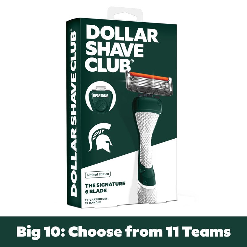 College Football Razor Set with Team Colors - 6-Blade Shaving Kit