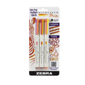 Highlighters Set with Dual Colors - Warm Tones Creative Markers, 3 Pack