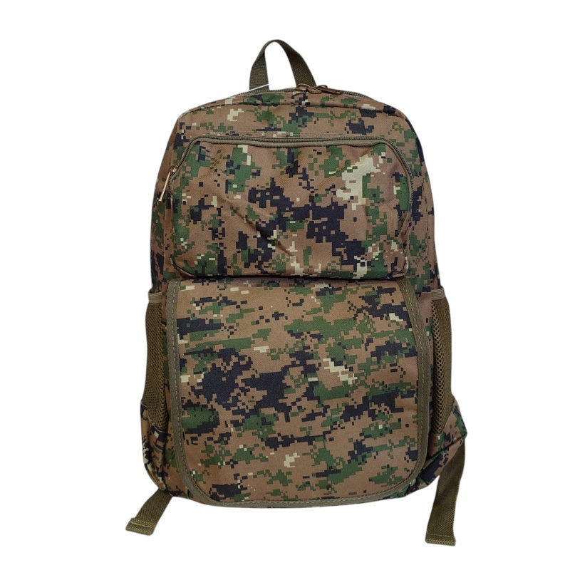 Water Resistant Military Camo Backpack with Padded Laptop Sleeve and Multiple Compartments