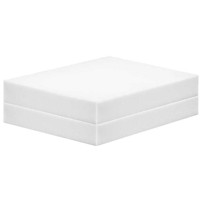 High-Density Foam Cushion Replacement Pads 24x24 Inches 2-Pack for Sofa, Bench & Home Seating