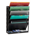 Vertical File Storage Organizer Wall Mount 5-Tier Desktop Office Drawer