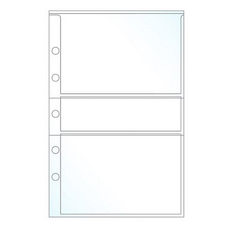 Mini 3x5 Inch Photo Protectors Pack of 50 for Binder Storage - Made in USA