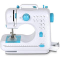 Mini Portable Sewing Machine with 12 Stitches for Beginners - Blue