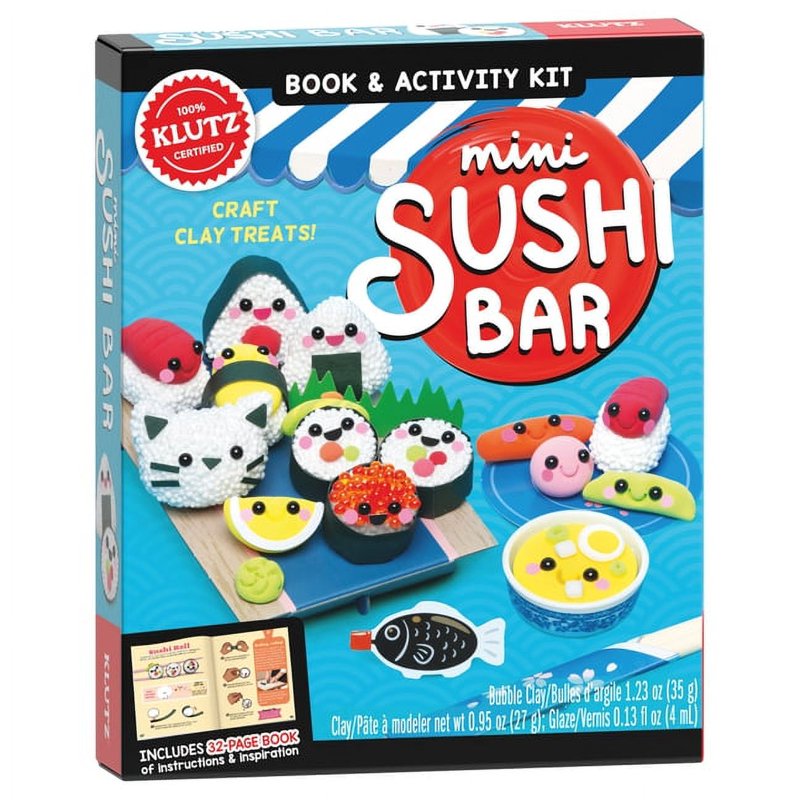 Mini Sushi Clay Making Kit - Creative Toy for Kids & Adults, Includes Sushi and Bento Box
