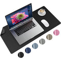 Large Waterproof PU Leather Desk Pad Protector with Non-Slip Base