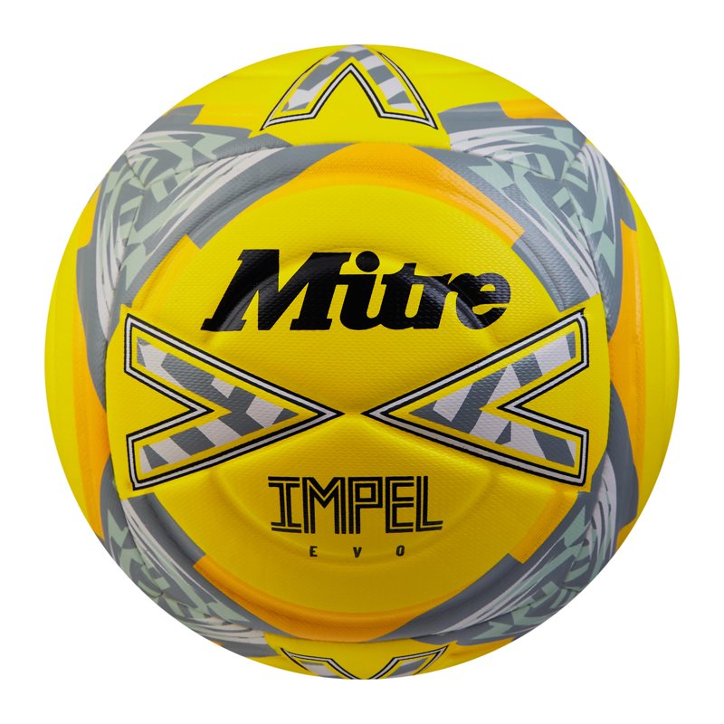 Mitre Impel Evo All-Weather Training Soccer Ball – Size 5, Fluo Yellow