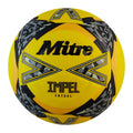 Mitre Impel Futsal Training Soccer Ball - 6-Panel Durable Soft-Touch, Yellow/Black (Size 4)