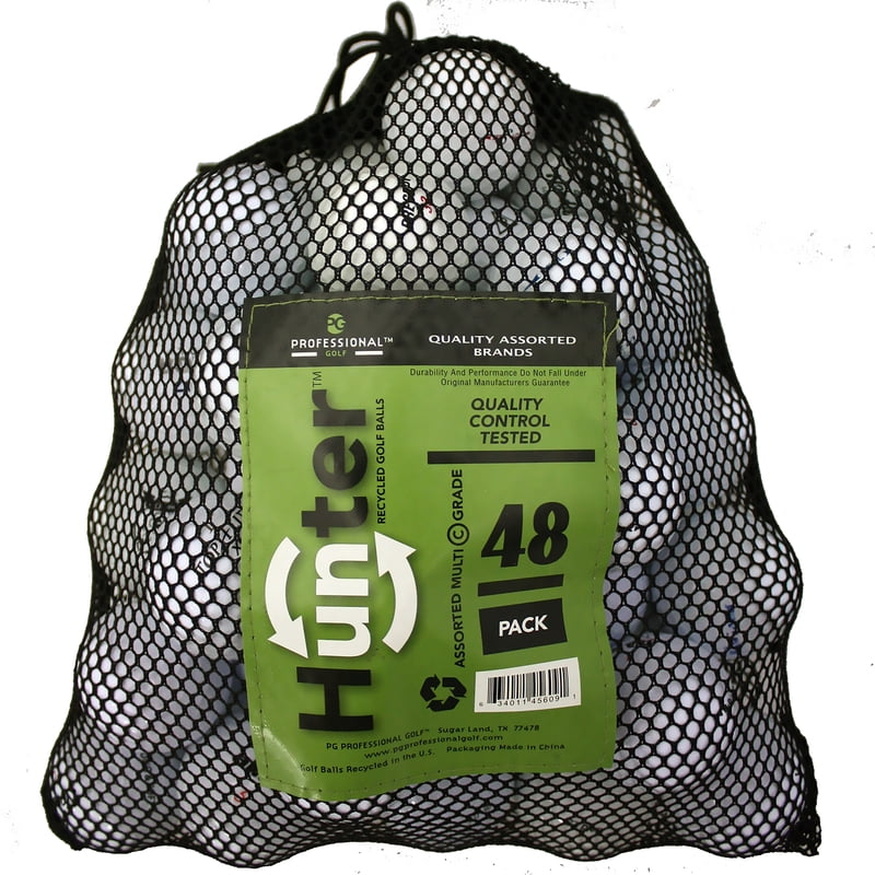 Mixed Brand Golf Balls 48 Pack AAAAA Quality White for Practice & Play