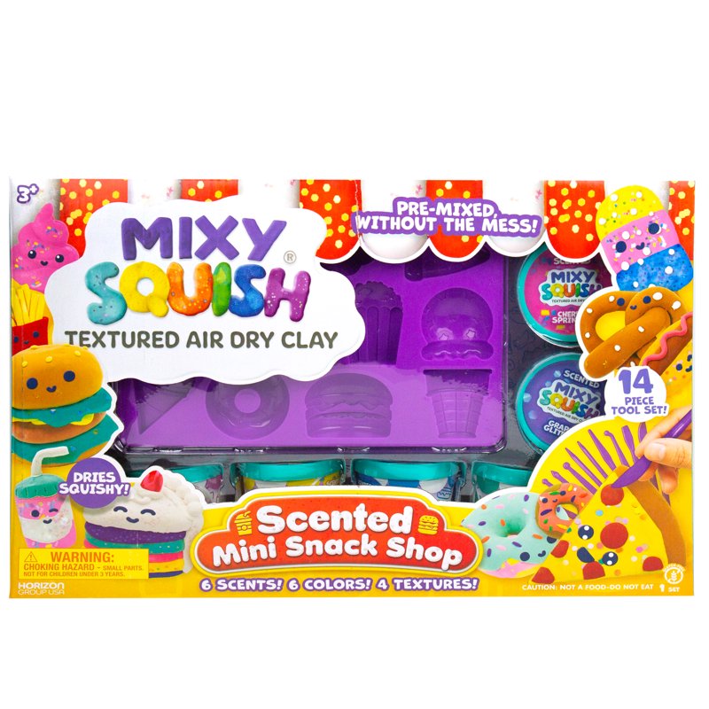 Kids Scented Air-Dry Clay Snack Shop Kit for Creative Play Ages 3+