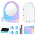 Magnetic Locker Accessories Set with Mirror, Dry Erase Board, Pen Holder & Magnets