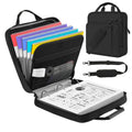 2-Inch 3-Ring Zipper Binder with Strap Handle, Multi-Pocket Office & School Organizer