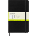Large Classic Hard Cover Notebook - 5 x 8.25 Inches, Black, Ruled Paper