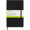 Large Soft Cover Notebook - Plain Black Classic Journal for Writing
