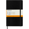 Large Soft Cover Notebook for Writing and Sketching - Ruled, Black