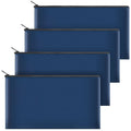 4 Pack Zippered Money Bags for Cash Coins Bills & Small Valuables