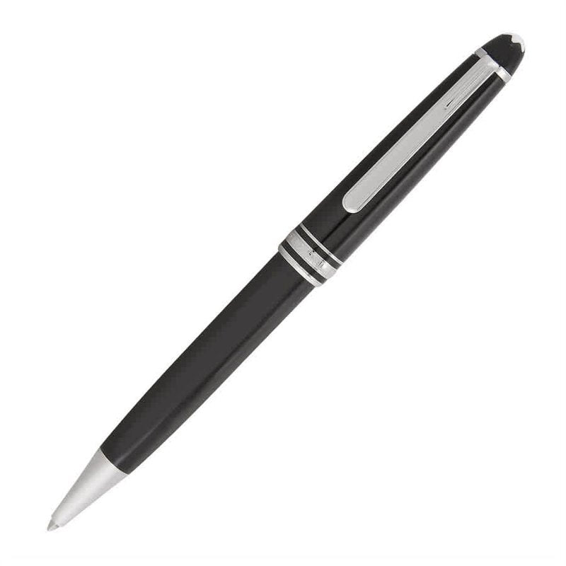 Luxury Ballpoint Pen with Platinum Finish and Resin Barrel - Classic Design