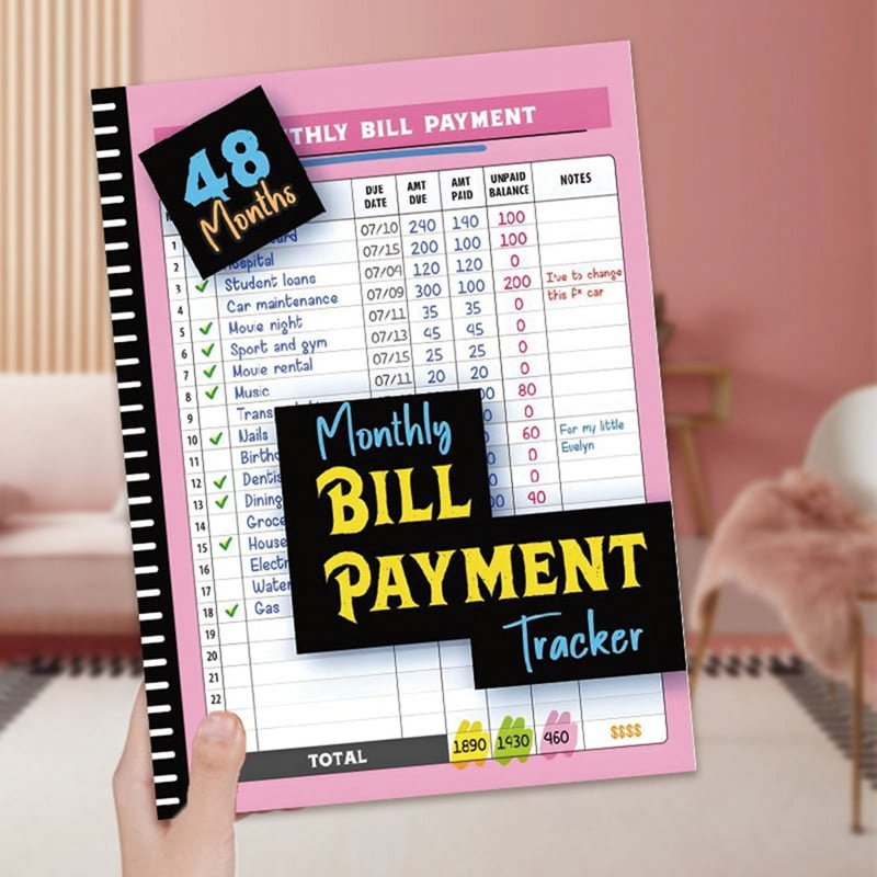 Monthly Bill Payment Tracker Organizer with Calendar & Debt Planner
